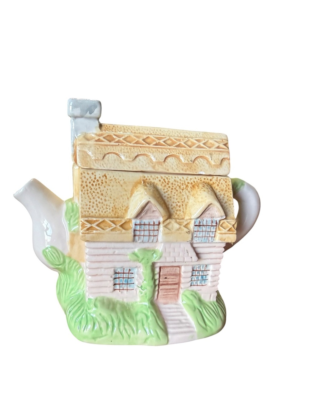 Vintage Bombay Company Cottage House Ceramic Teapot